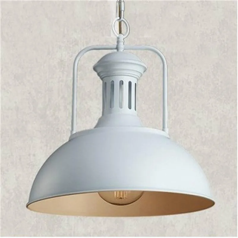 Retro Loft Industrial Indoor Lighting Vintage Pendant Lights E27 Bulb Iron Lampshade Light Fixture Single Hanging Lamps