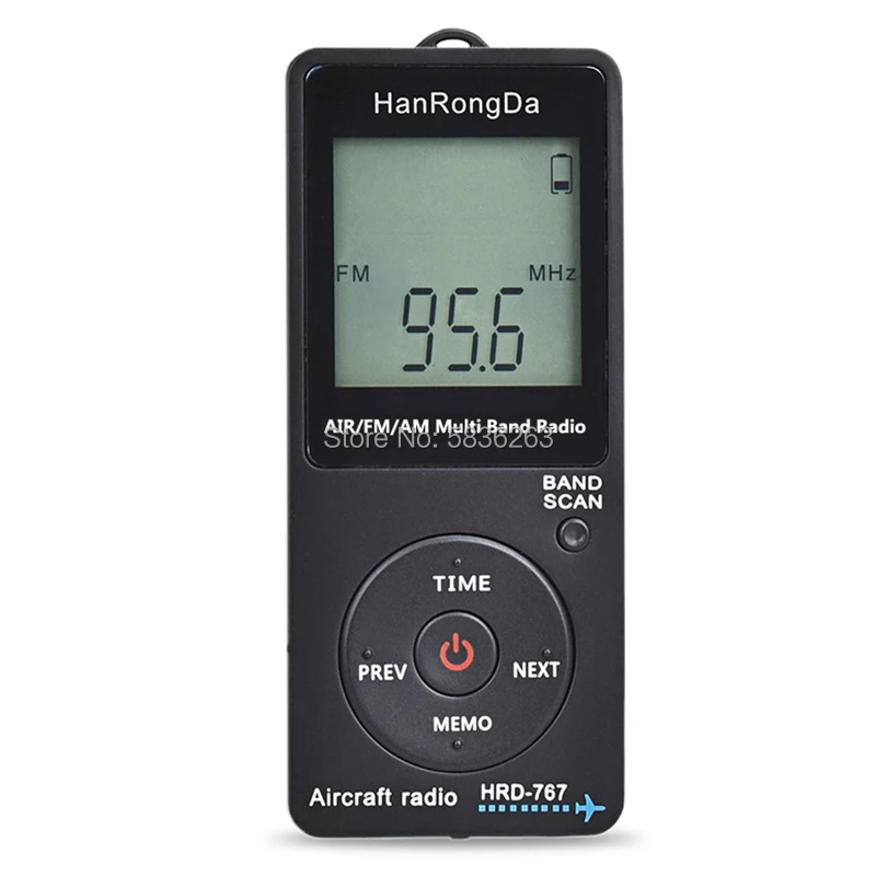 HRD 767 Mini AIR / FM AM радиоприемник радиочастоты самолета Портативный ЖК дисплей Кнопка