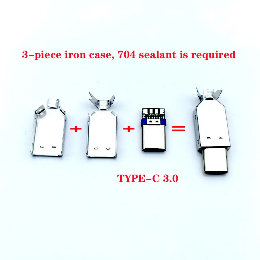 3 комплекта USB 1 type C 2 0 Мужской Разъем для зарядки сварочный Тип USB-C адаптер 3/4 в 3A/5A
