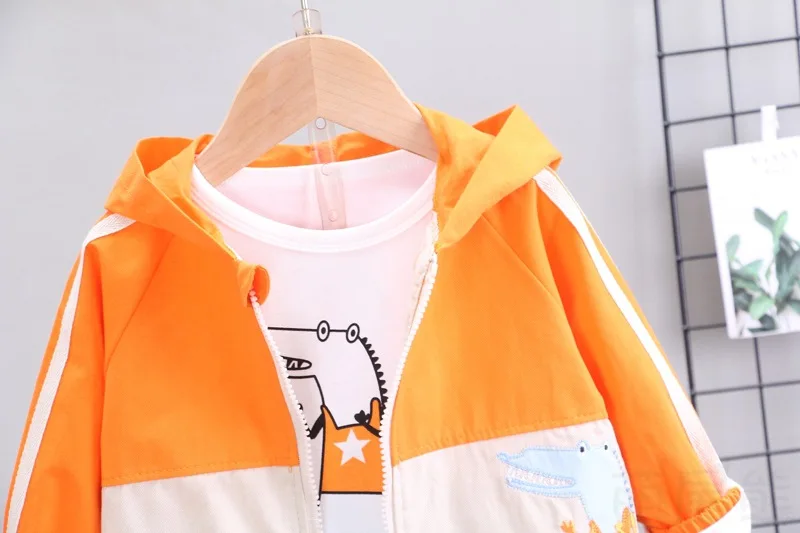 

Children Boys Hooded Jakcet T Shirt Pants 3Pcs/sets Spring Autumn Baby Girl Clothes Toddler Fashion Costume Kids Tracksuits