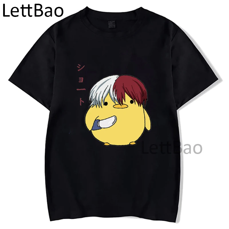 

Новинка, модная смешная Повседневная летняя футболка в стиле Харадзюку с надписью «My Hero Академия» для мужчин и женщин