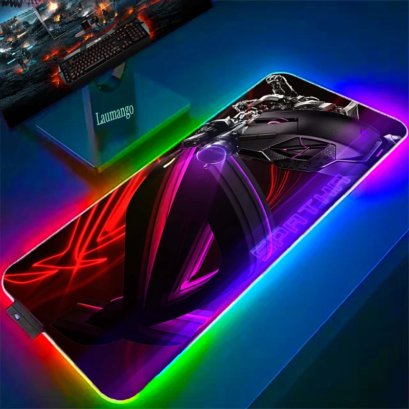 

Коврики для мыши Asus Rog RGB, Настольный коврик для ПК, игровые аксессуары, коврик для ститча, игровой коврик для клавиатуры, большой коврик для м...
