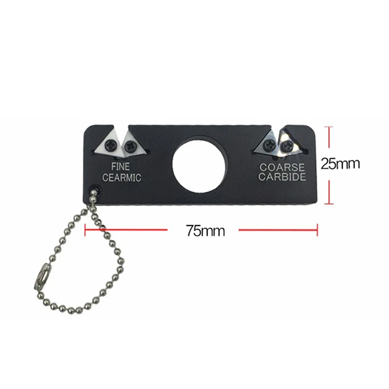 DMD портативная керамическая карманная точилка для ножей двухступенчатая уличных