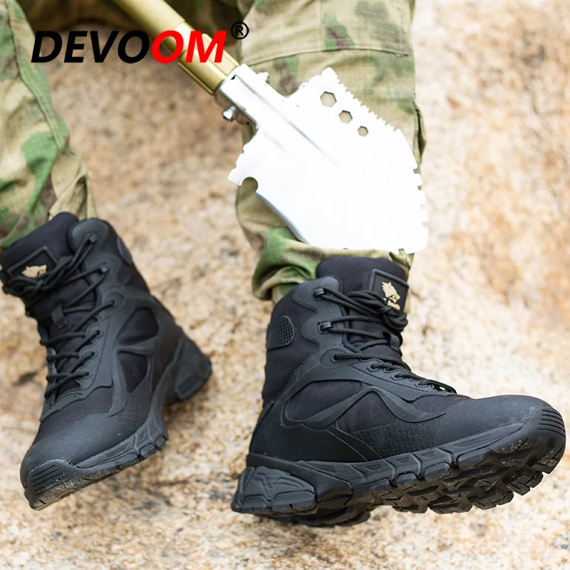 New Men Tactical Military Boots Special Desert Combat Ankle botasTacticas Hombre Army Work Waterproof Hiking Shoes Snow 45 | Спорт и