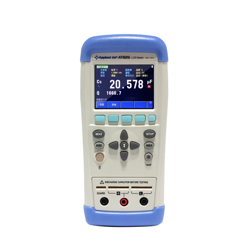 

AT826 Handheld USB LCR Digital Meter Inductance Capacitance Resistance Meter Electric Bridge Touchscreen ESR Tester