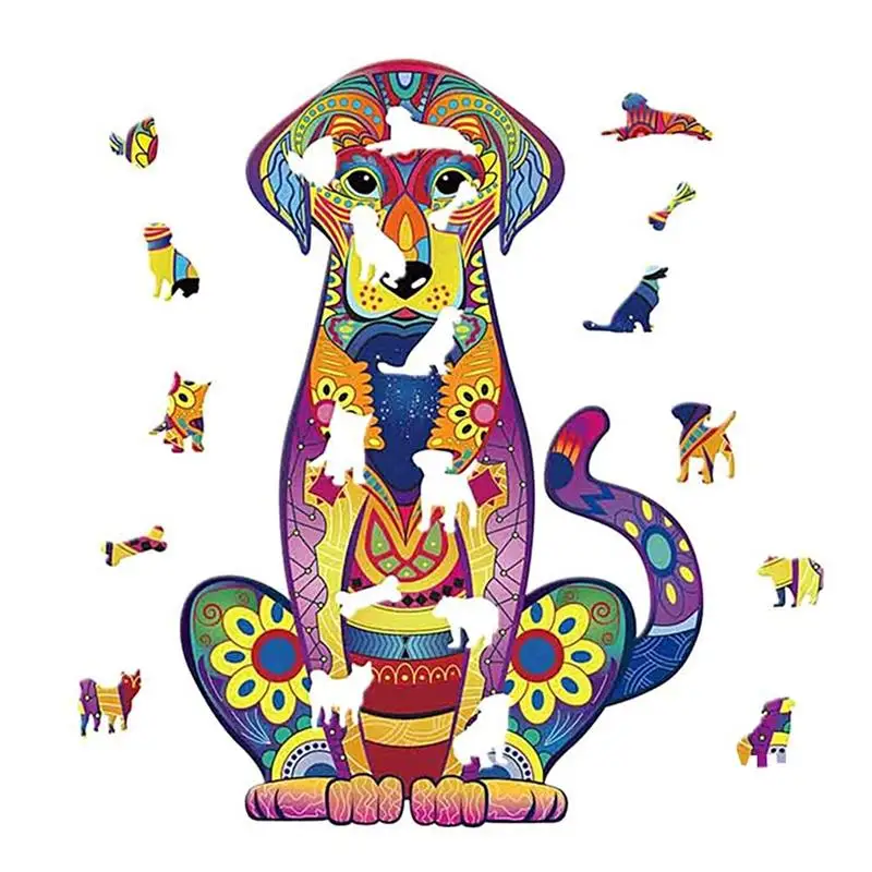 

2021 New Wooden Jigsaw Puzzles Unique Shape Jigsaw Pieces for Adults and Kids Family Game Play Collection Birthday Gift