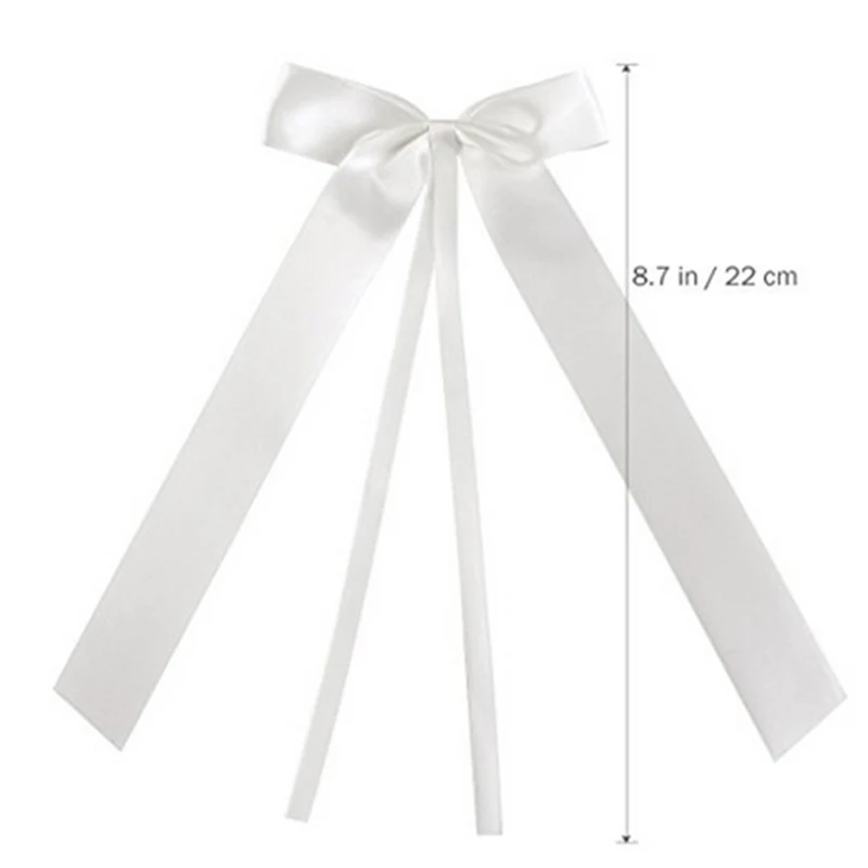 

50 Pcs /pack 2 Colors Delicate Wedding Pew End decoration Bow knots Ribbon Bows Party Cars Chairs Decoration Bowknots Hot Sale