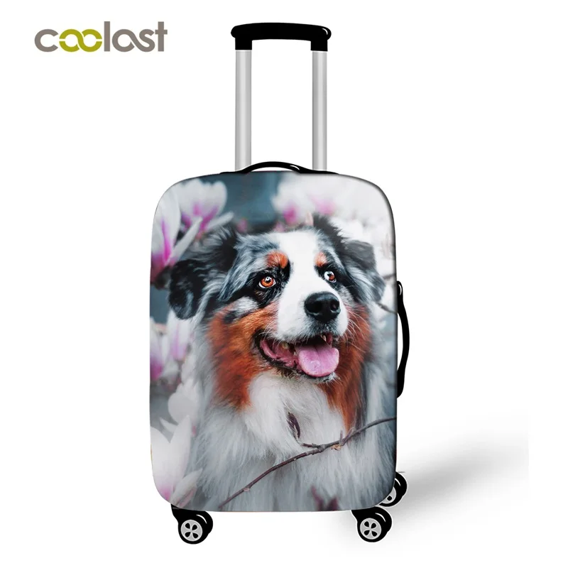 Дорожные Чехлы для багажа с милыми собаками корги женские милые багажные чехлы