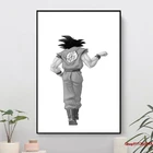 Goku лучший друг, купить в комбинации с вегету, лучший друг, холст, живопись, плакат, современная семья, комната, гостиная, украшение