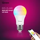 Itead SONOFF B05-B-A60 Wifi светильник лампочка E27 9W 220V-240V умный светодиодный светильник лампочки RGB затемнение дистанционного Управление работать с Alexa