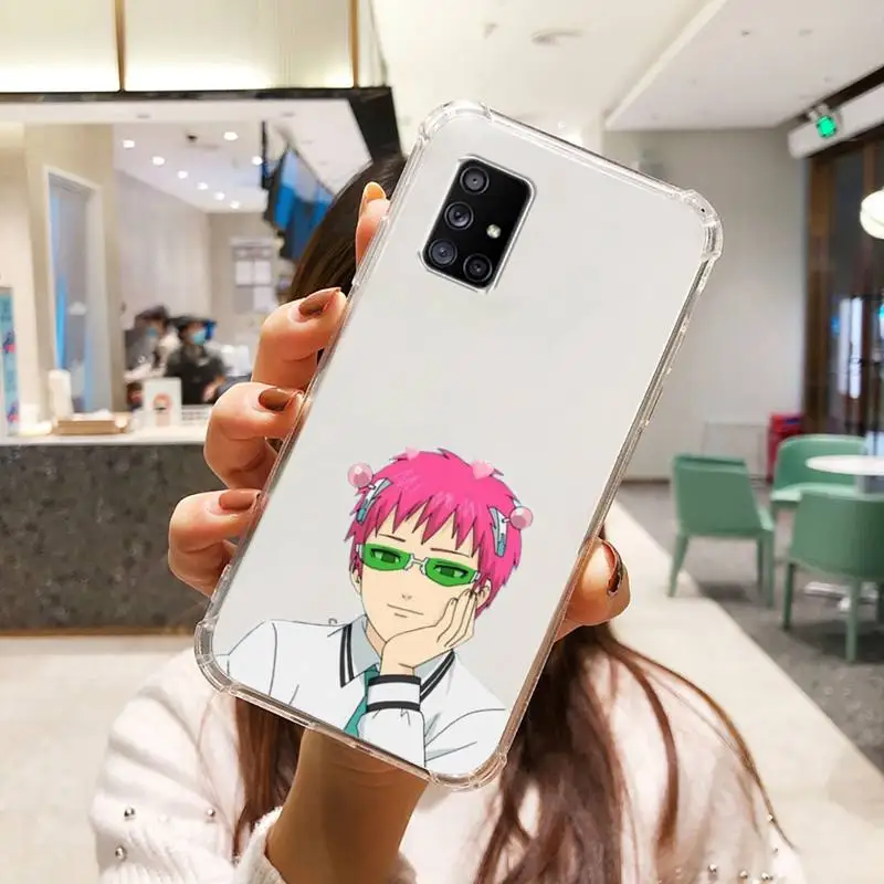 

Disastrous Life Saiki K Kusuo Phone Case Transparent For Samsung Note A 7 8 9 10 20 50 51 71 90 20 11 81 e LITE Ultra PRO coque
