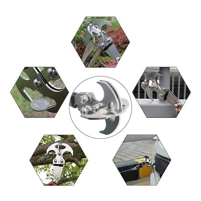 

Foldable Survival Hook for Climbing Claw Multifunctional 304 Stainless Steel Rescue Tool Outdoor Climbing Tools