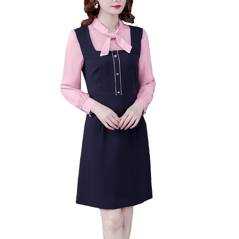 

COIGARSAM Women dress New Spring High Waist Dresses 6601