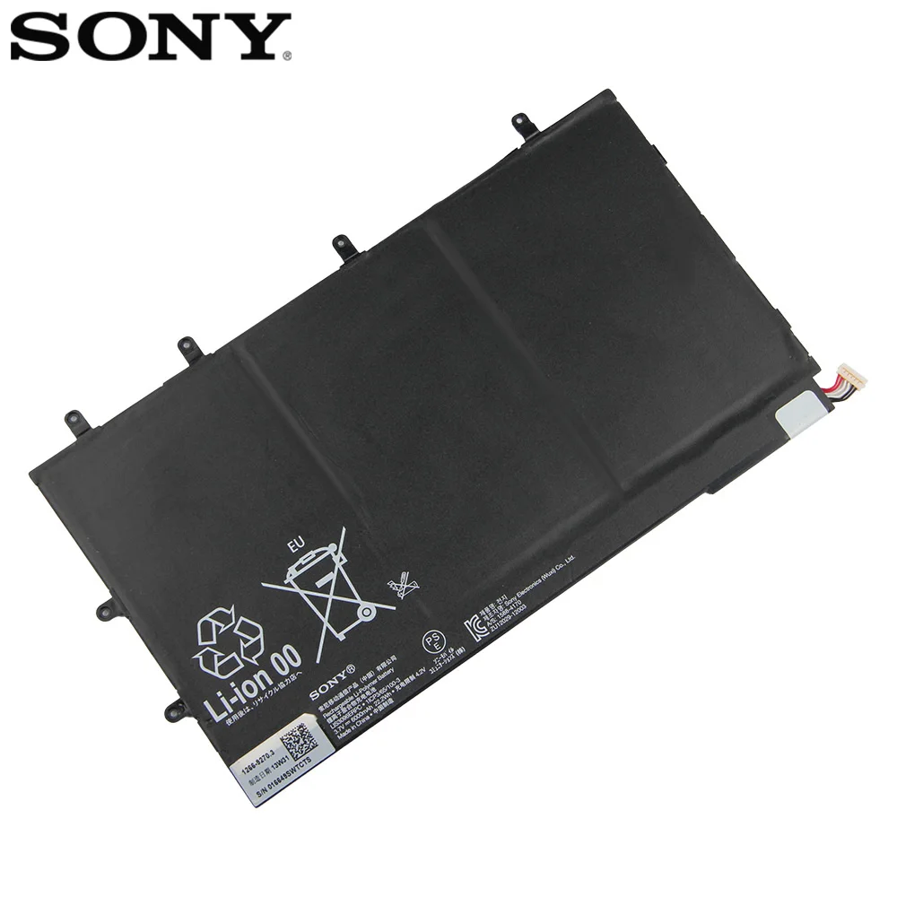 original replacement sony battery for sony xperia tablet z tablet 1icp365100 3 lis3096erpc sgp321 genuine battery 6000mah free global shipping