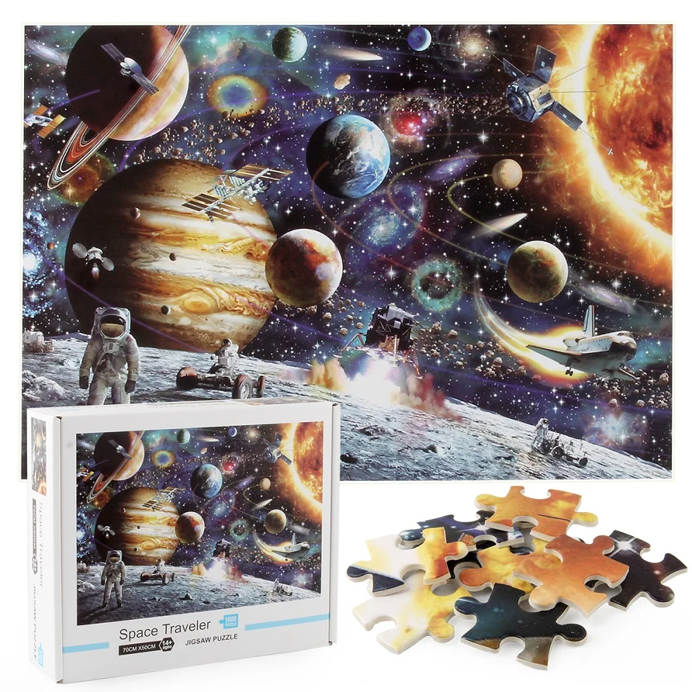 

Космическая головоломка 1000 кусок головоломки для детей и взрослых-планеты в космосе головоломки