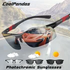 Солнцезащитные очки в алюминиево-магниевой оправе для мужчин, Поляризационные солнечные, с фотохромными линзами, дневное и ночное видение
