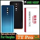 Оригинальный сменный задний корпус для Oneplus 7T Pro, задняя крышка, аккумулятор, стекло для One plus 7T Pro, задняя крышка с логотипом