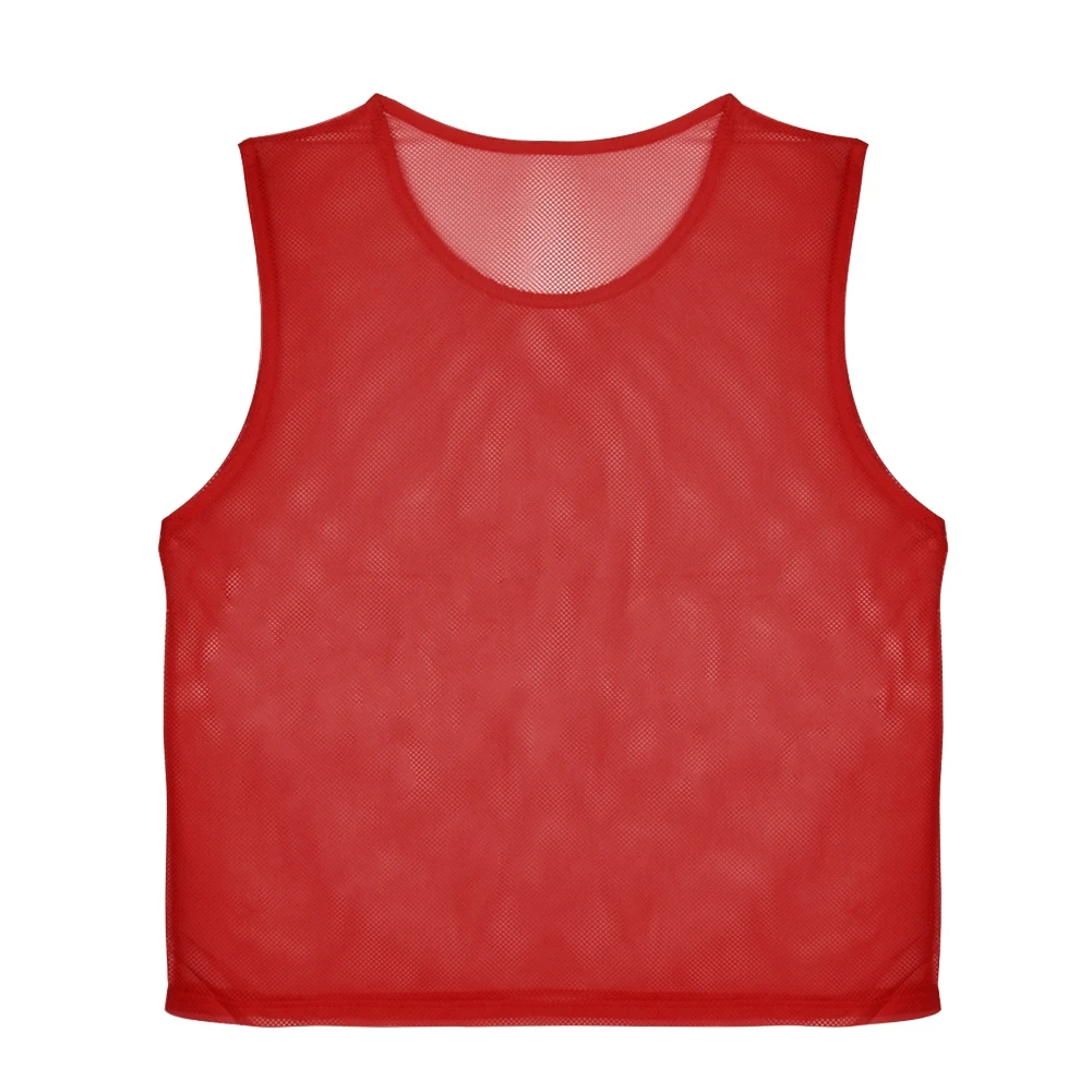 12 шт. взрослый футбол Pinnies быстросохнущие футбольные майки жилет Scrimmage практика спортивный жилет дышащий командный тренировочный нагрудник