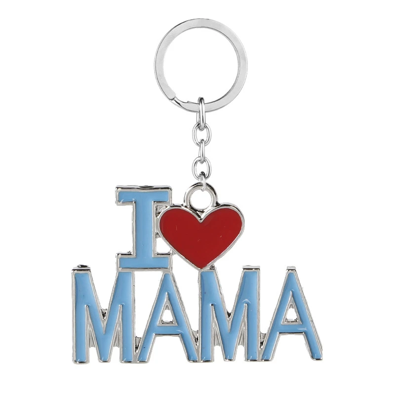 

MOM DAD Keychains Metal Keychain Mother Father 's Day Gift Valentine' S Gift I Love Dad And PaPa Keyrings