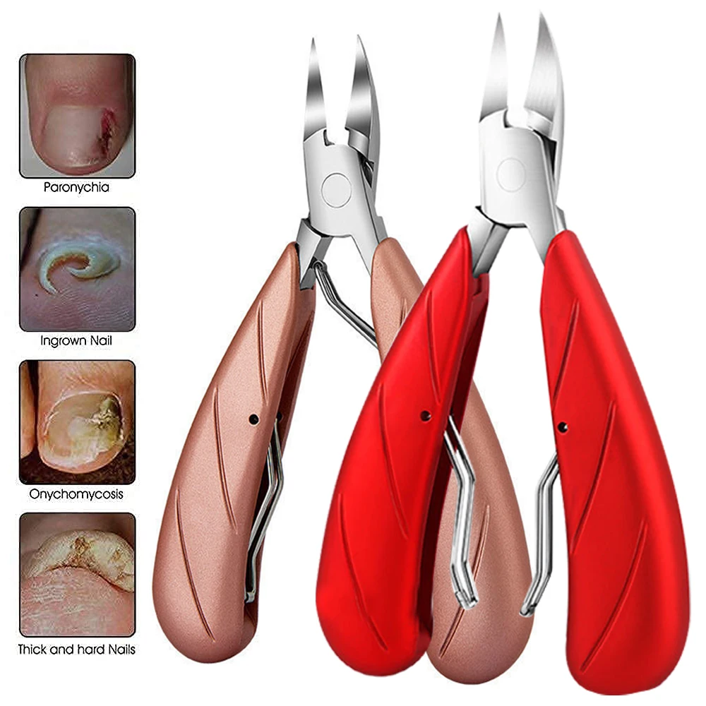 Coupe ongle à pince en acier inoxydable  pour couper les ongles incarnés des pieds  peau morte