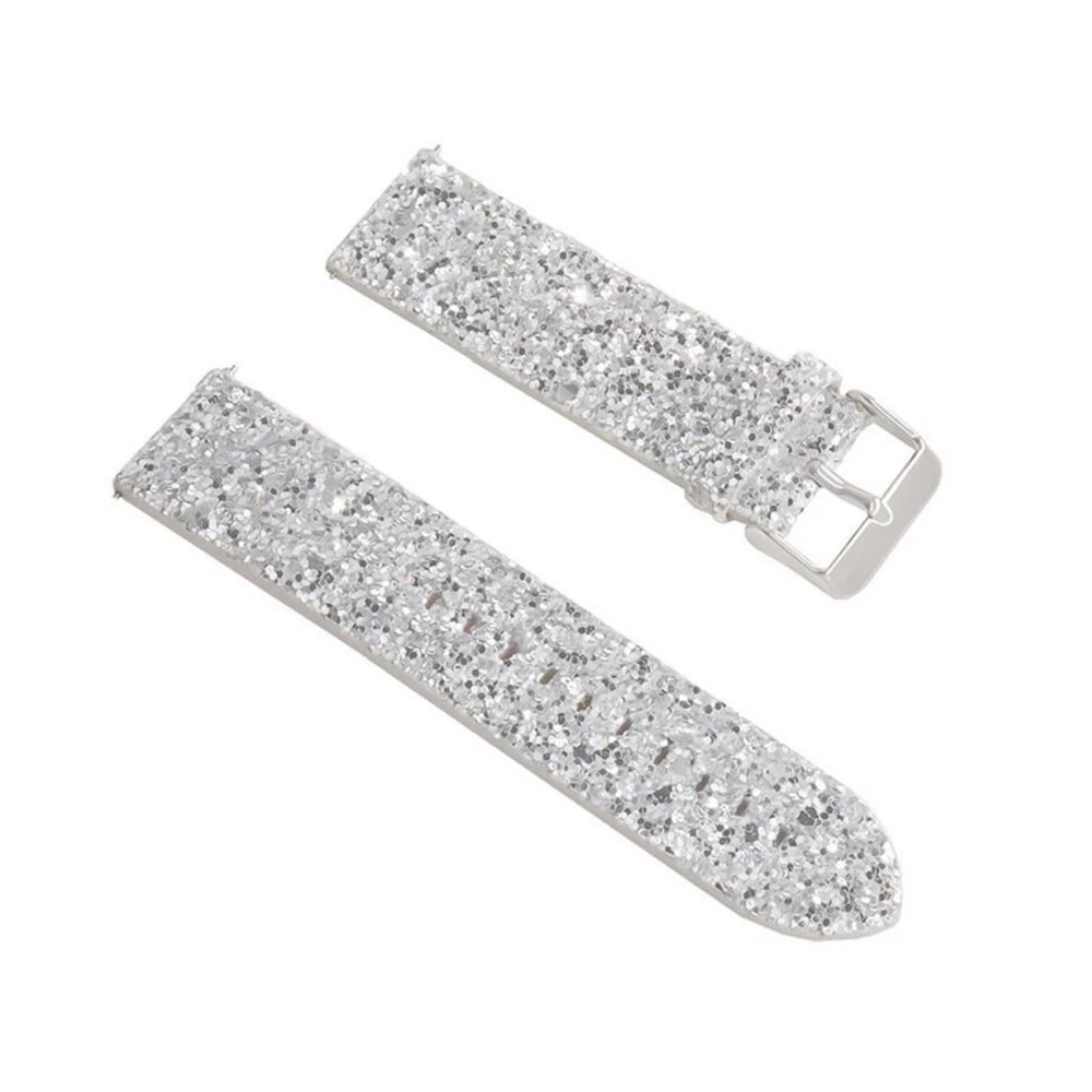 22mm 20mm Leather Belt for Samsung Galaxy Watch 5/Pro 4 3 Classic Band 42mm 46mm 45mm Strap Active 2 40mm 44mm Sequins Bracelet