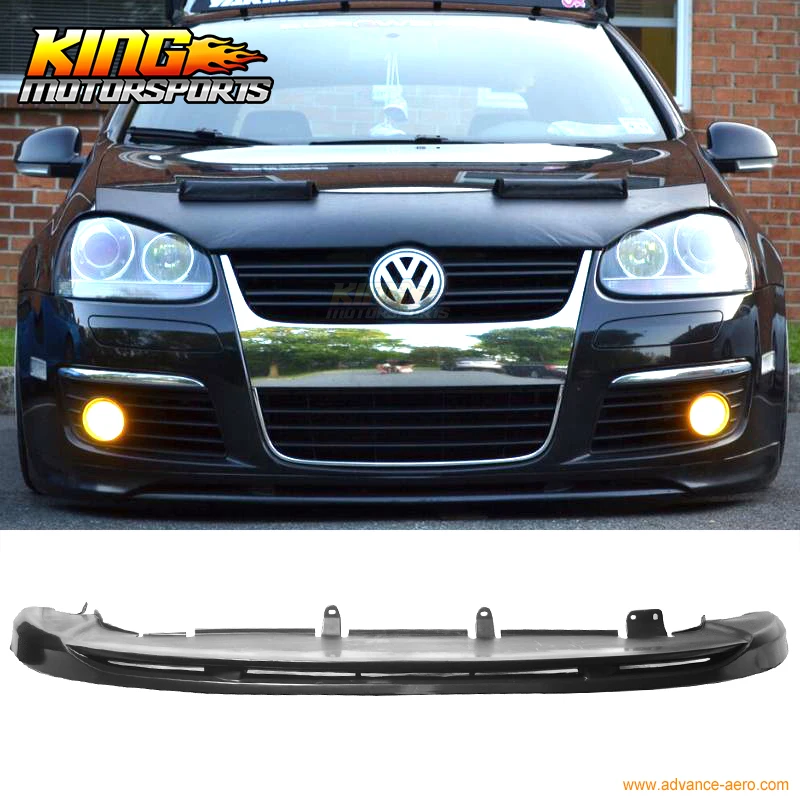 Подходит для 05-10 VW Golf MK5 GTI Jetta V-образный спойлер переднего бампера уретан