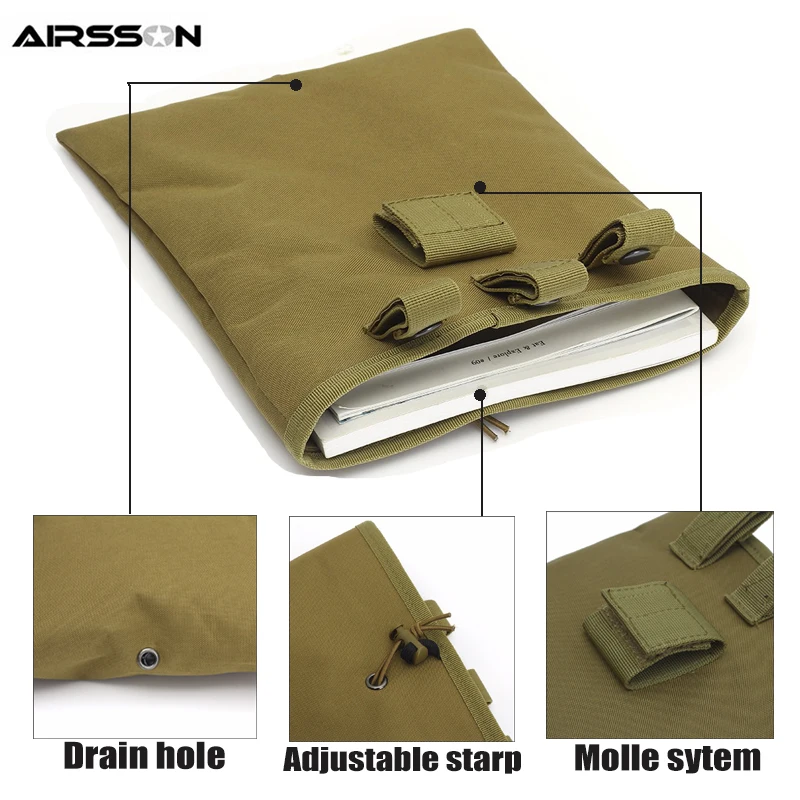 29x25 см Молле тактический журнал дампа сумка для восстановления охоты страйкбол - Фото №1