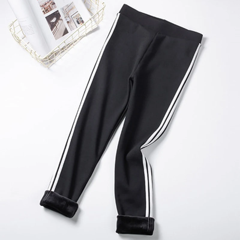 Женские теплые леггинсы до щиколотки с высокой талией|Легинсы| |