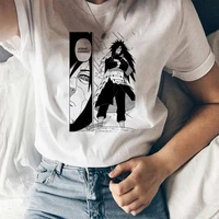 hip hop womens harajuku t shirt fashion japanese anime sasuke uchiha printed t shirt vintage short sleeve tops casual lady tees
