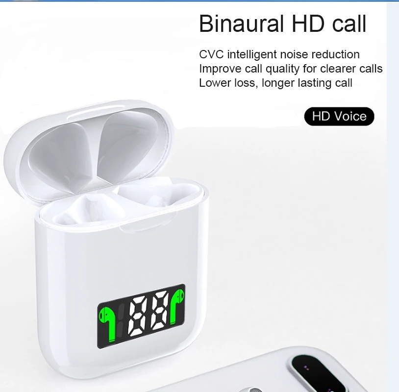 I99 Tws Мини Всплывающие беспроводные бас стерео bluetooth наушники Tap control наушники с зарядным устройством PK i12 i80 i200 i5000 i9000