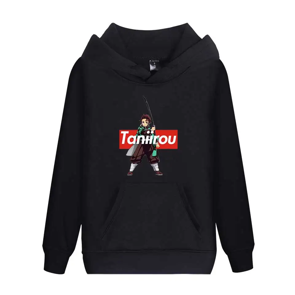 Аниме Demon Slayer пуловер Толстовка для женщин и мужчин Tanjiro Kamado костюм худи Harajuku Kimetsu