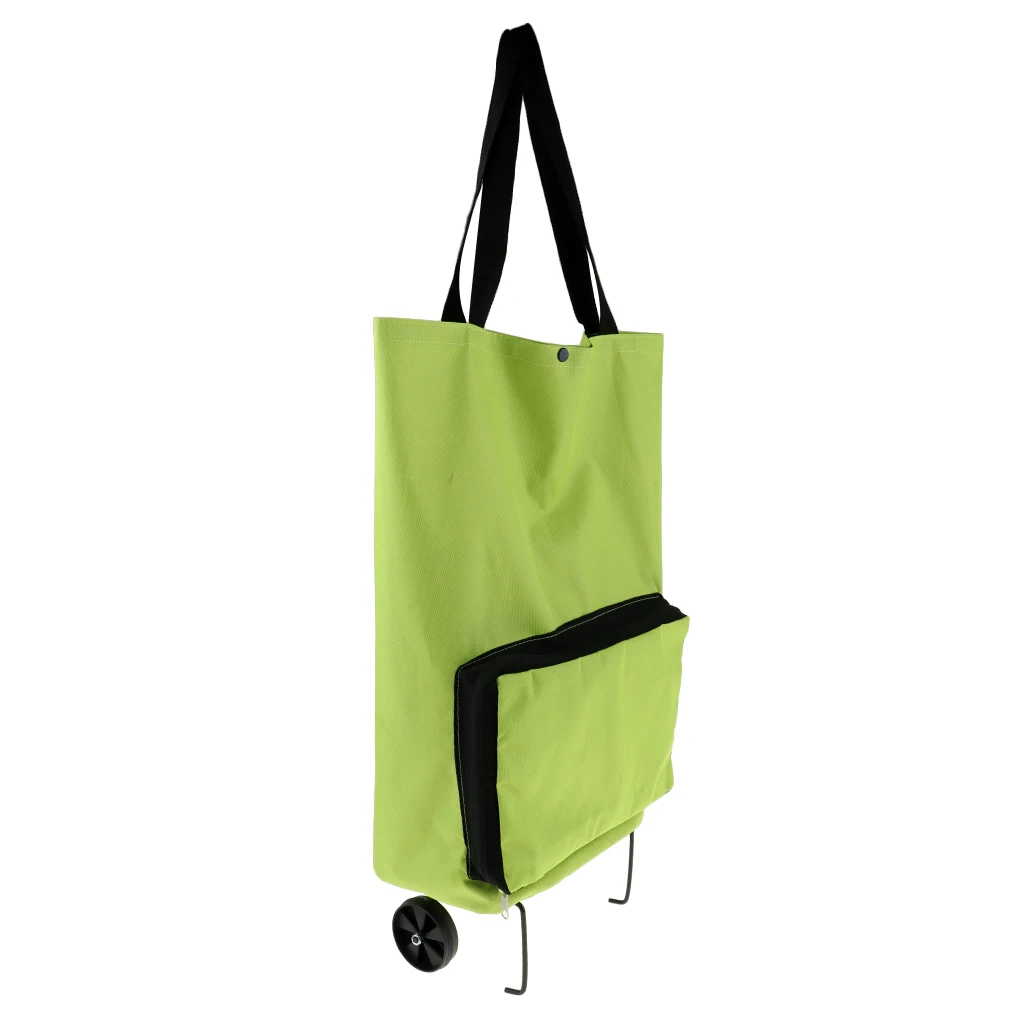 Складная хозяйственная сумка с колесами складная продуктовая корзина для