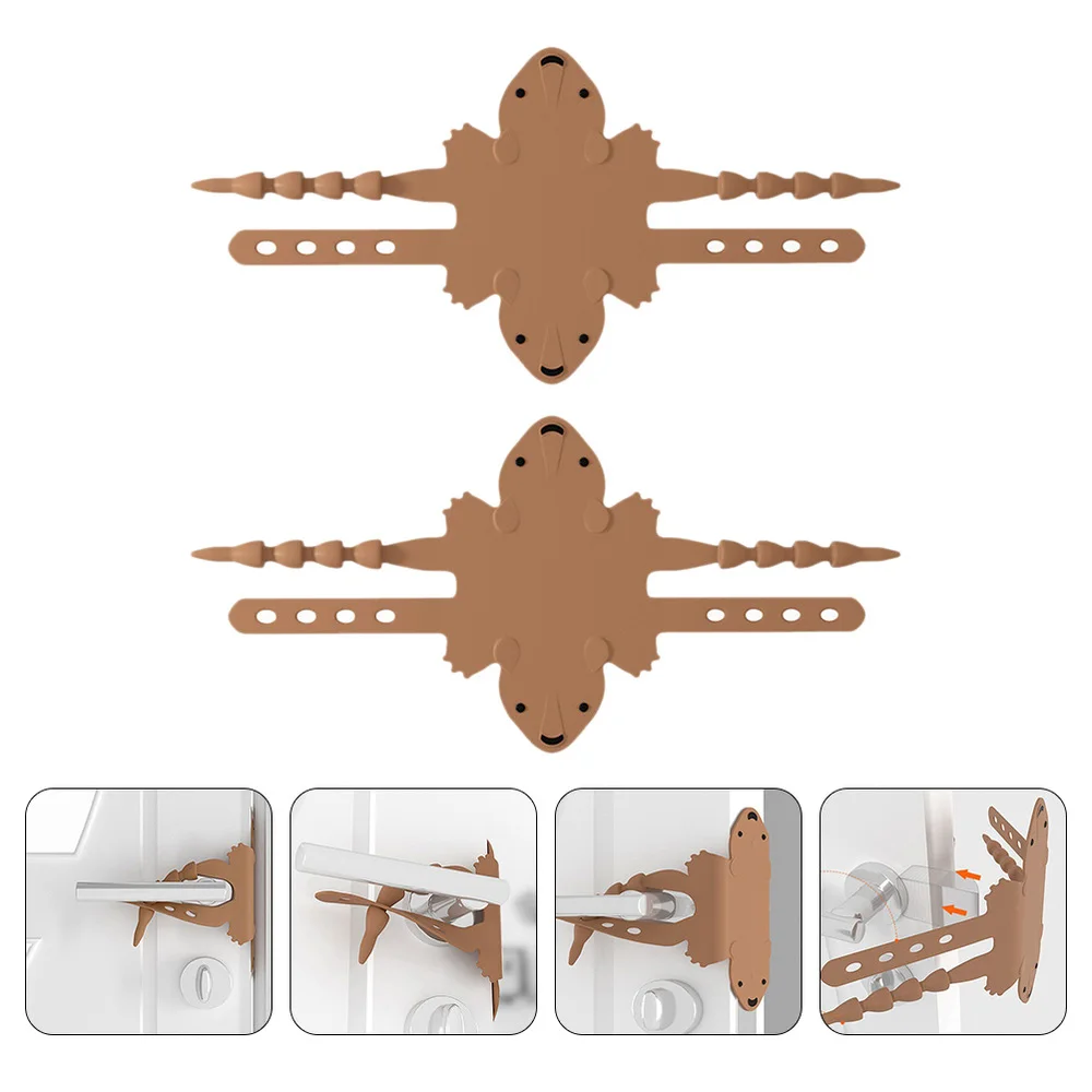 

2pcs Door Mute Lock Case Anti-collision Protection Cushion Silicone Pinch Guard