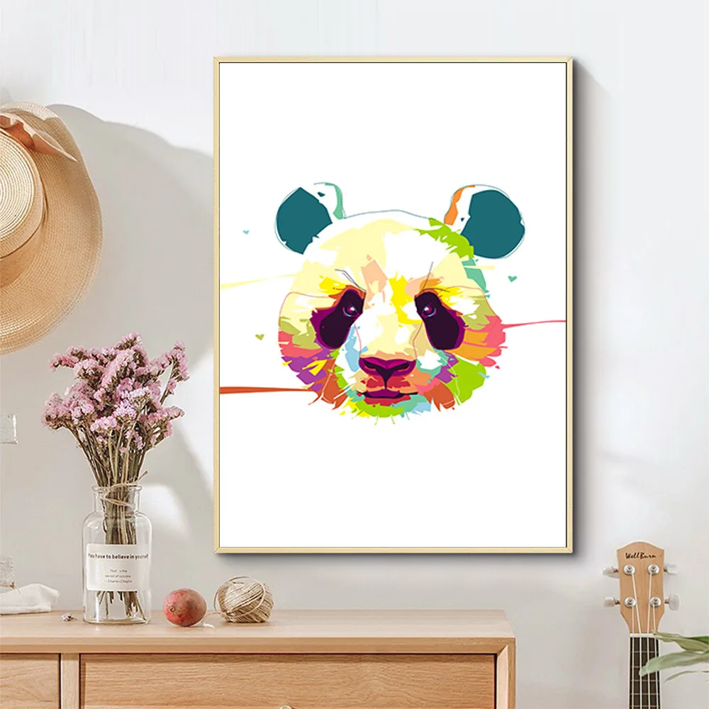 

Modern Nordic Cute Animals Poster Print Canvas Painting Pictures Wall Art Home Decor Wall Art