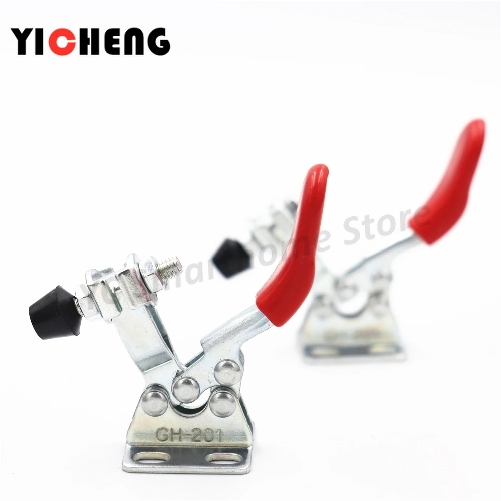 

1Pcs DIY Mini Hand Tool Toggle Clamp Quick-Release Horizontal Clamp Welding press quick fixture clamps for woodworking 27Kg