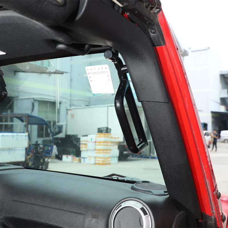 Передние ручки металлические поручни для Jeep Wrangler JK JKU Sports Sahara Rubicon X черные