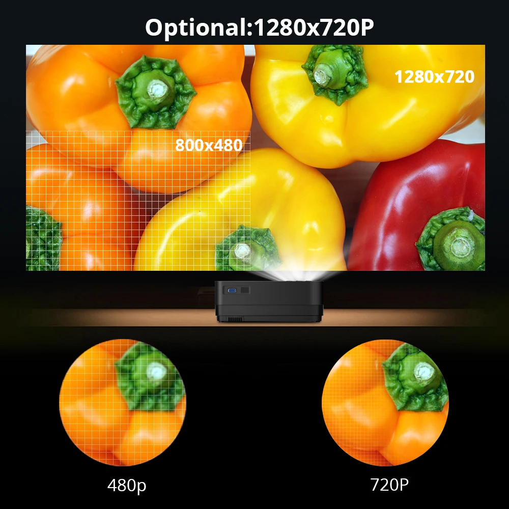 BYINTEK K7 Android Smart Wifi светодиодный мини портативный видео HD проектор для Iphone Ipad смартфон планшет игра 1080P домашний кинотеатр