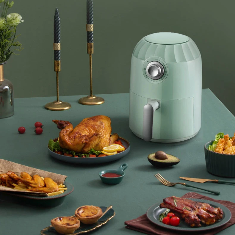 

Electric Air Fryer 2L Without Oil 800W Convection Oven 360 Hot Air Fryer 30 Minutes Timer Multifuncti Cooker for Household CF4