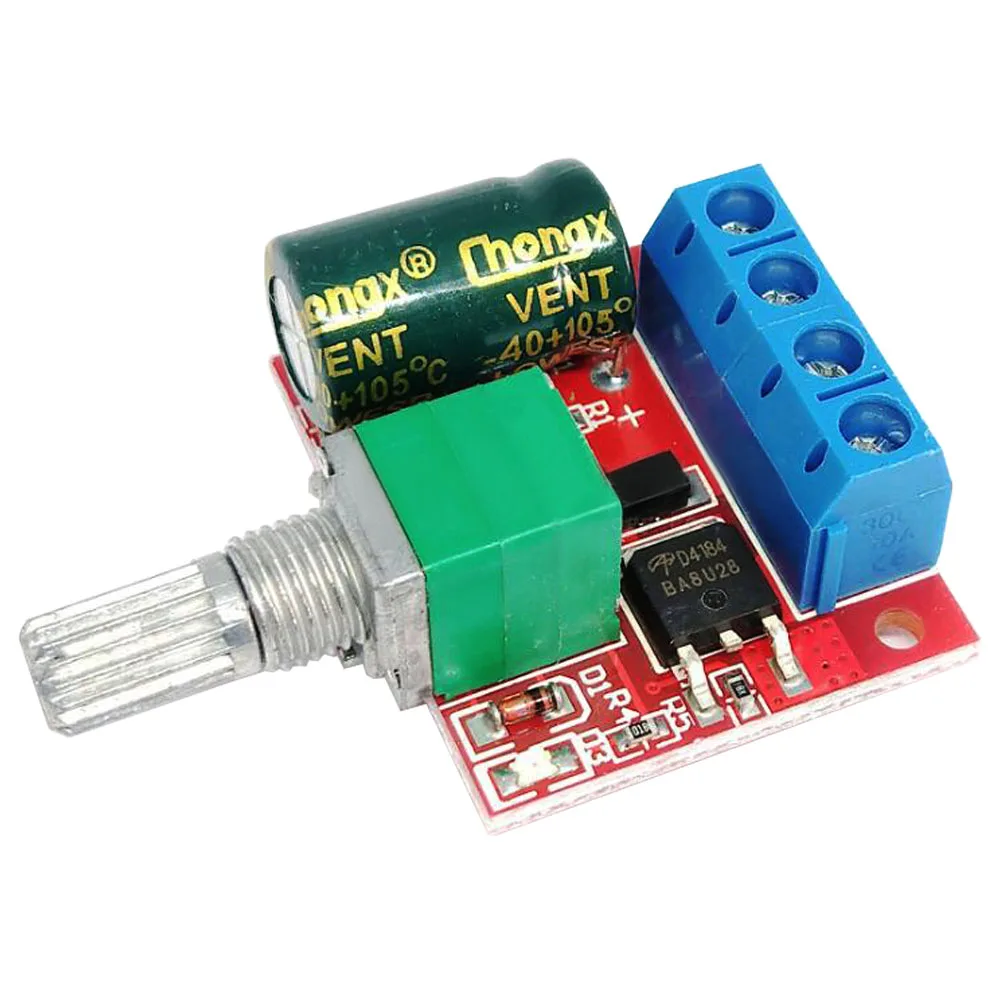 PWM DC регулятор скорости двигателя 5 В 35 переключатель 5А светодиодный