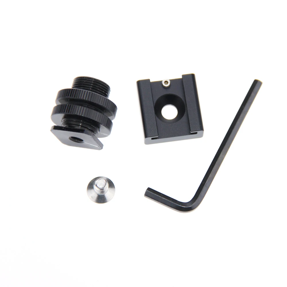 CAMVATE 1/4 "Горячий Холодный башмак крепление + 5/8"-27 наружная резьба адаптер для