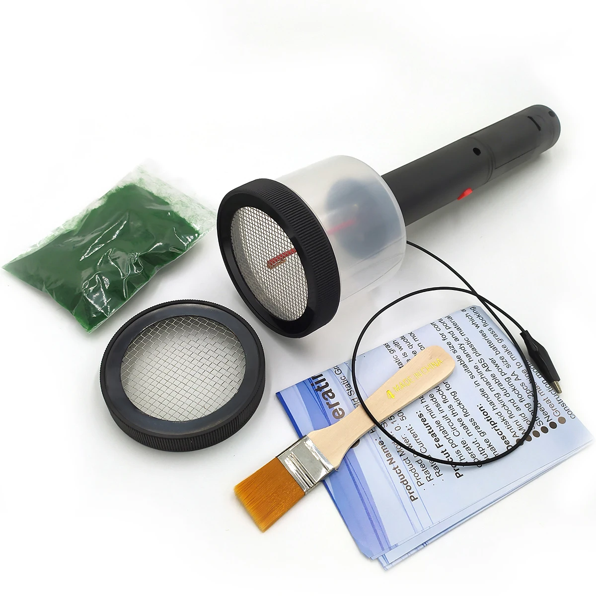 

Портативная модель электростатической травы для мастер-железной дороги, флокирующий аппликатор, бархатная машина для травы