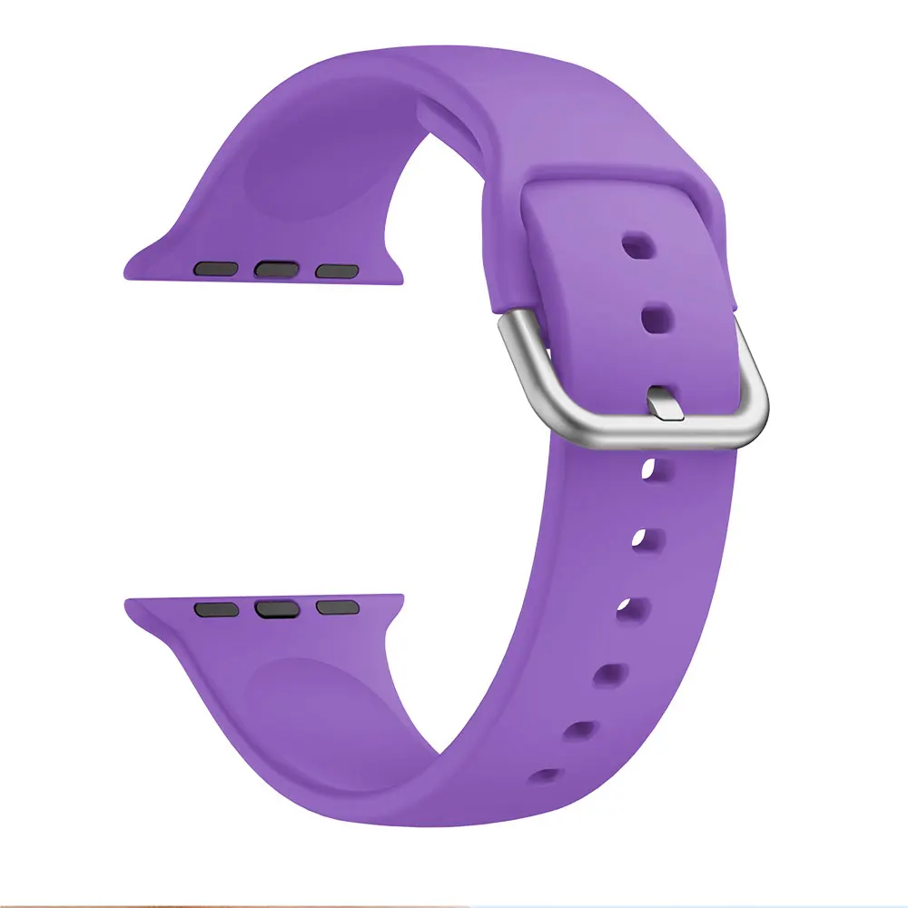 Purple Hero iand ремешок для наручных часов Apple Watch 38 мм, 42 мм, iWatch, версия 4 полосным 44 мм 40 мм модель Sports наручных часов Iwatch серии 4/3/2/1 браслет обмотки - Цвет ремешка: Purple