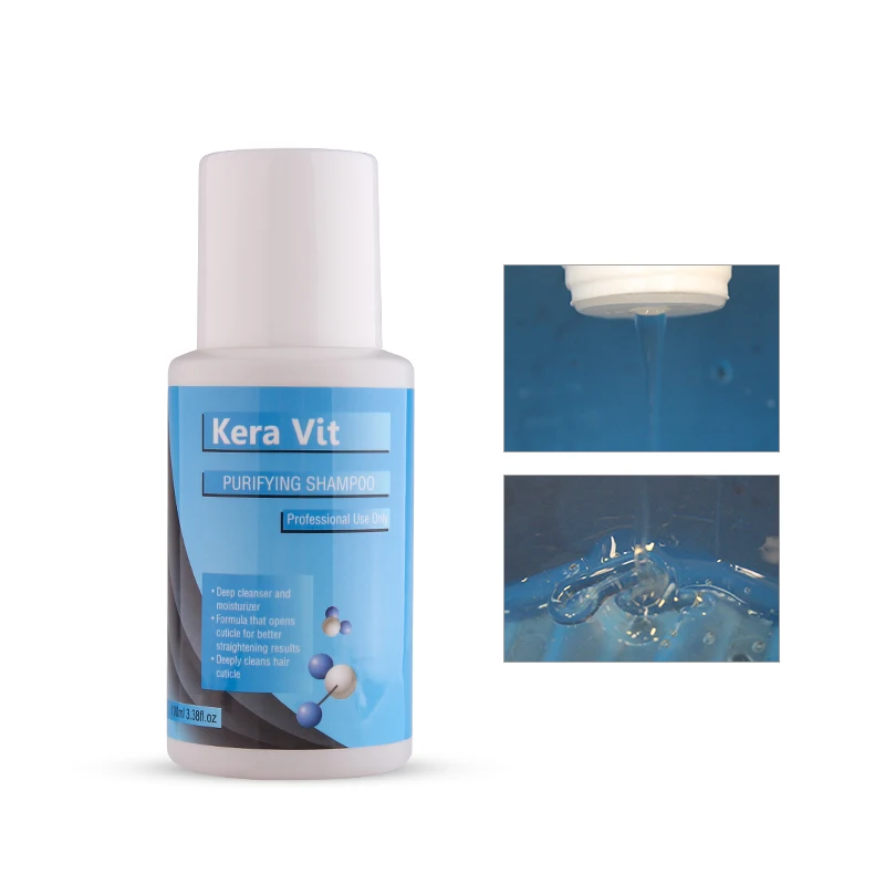 

New 12% Brazilian Keratin Hair Care For Straightening Hair Repairs By Dry Damaged High 100ml Keratin+Purifying Shampoo