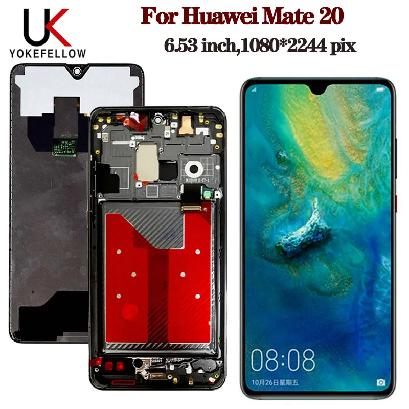ЖК-дисплей для Huawei Mate 20 с дигитайзером сенсорного экрана в сборе Pro сменный