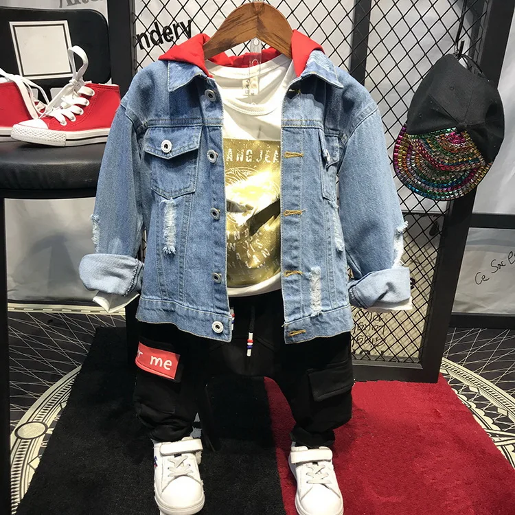 Комплект одежды для мальчиков 2-6 лет повседневная ковбойская толстовка с