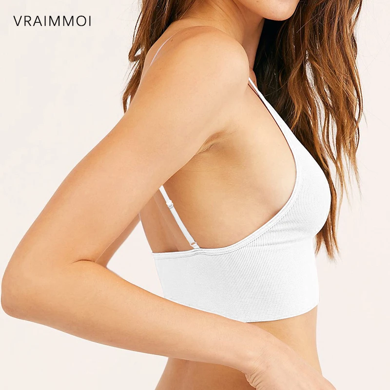 Женский укороченный топ бесшовное нижнее белье женский сексуальное со съемной