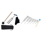 Вилочный комплект для настройки вилки из алюминиевого сплава 528 Гц, 6 шт.компл., 128 Гц-4096 Гц, 1 комплект