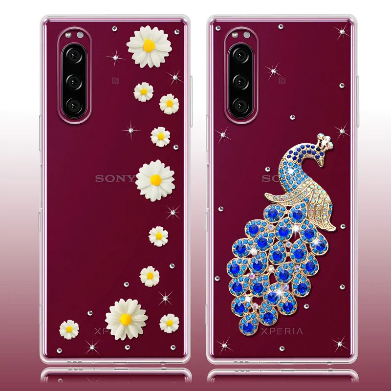 Чехол для Sony Xperia XZ3 XA2 X XA XA1 Ultra XZ XZ1 PLUS L1 L2 L3 L4 чехол 1 5 10 II Plus со стразами и