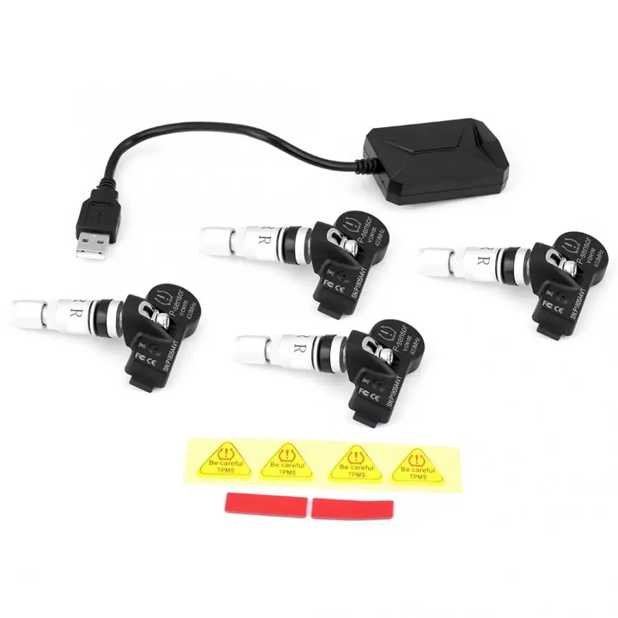 tire pressure monitoring system USB Tire Pressure Monitor System TPMS Internal Sensors for Android Car Navigation Display oto | Автомобили