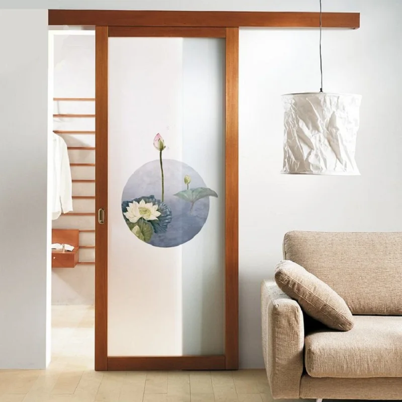 Оконная пленка размером на заказ статическая липкая декоративная из ПВХ в